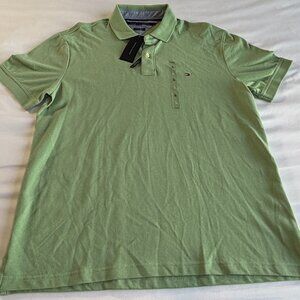 NEW Tommy Hilfiger Custom Fit Men's Polo Shirt – Light Green – Size Large – NWT